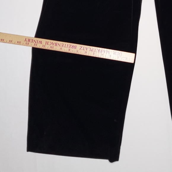 Alex Evenings Pant Suit Set Women 2X Black Velvet Sequin Party Event Wedding - Picture 10 of 16